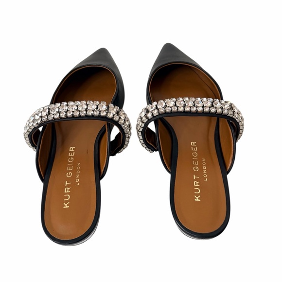 KURT GEIGER PRINCELY FLAT CRYSTAL EMBELLISHED MULE. - Picture 4 of 9